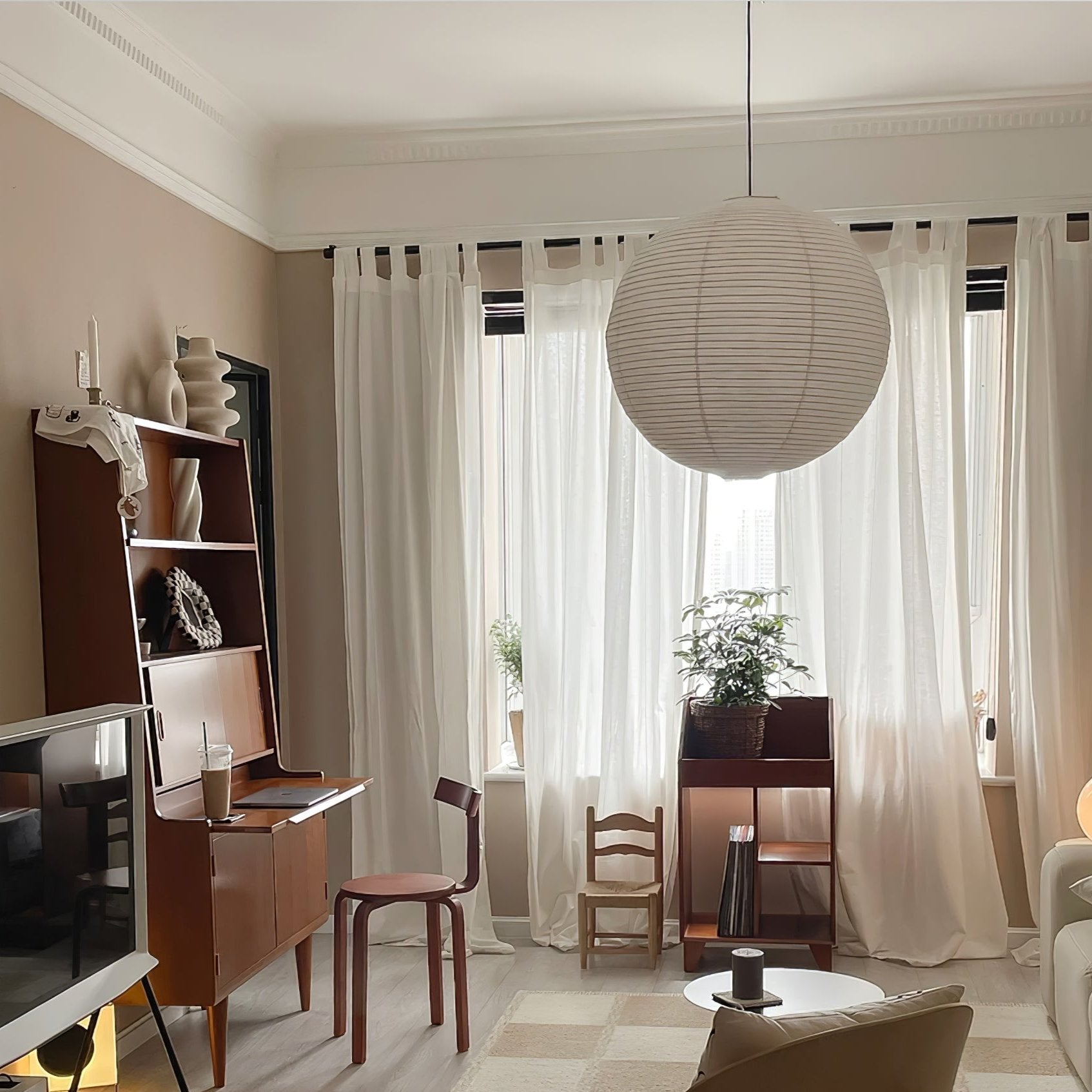 Washi Paper Round Series Pendant Lamp - Letslighting