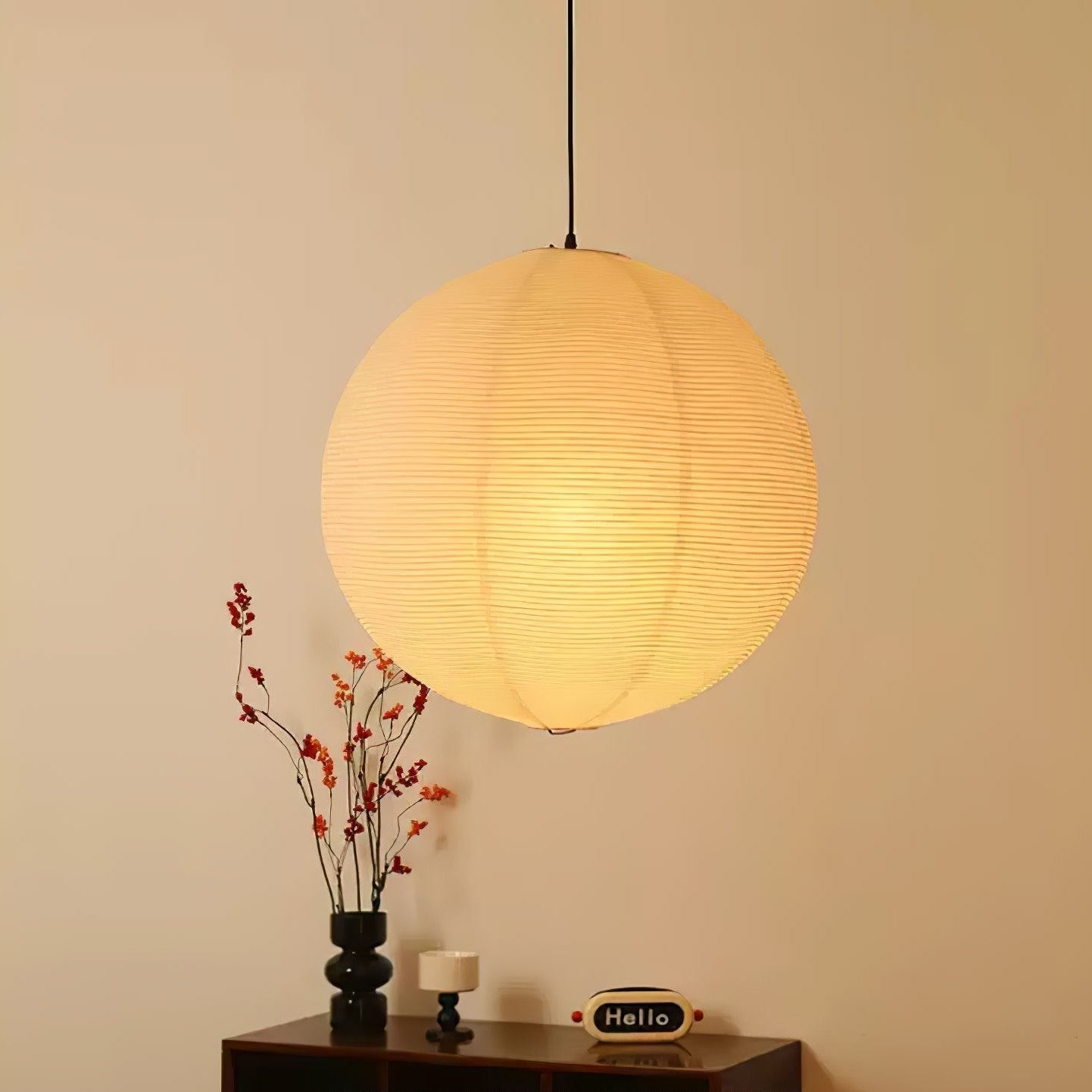 Washi Paper Round Series Pendant Lamp - Letslighting