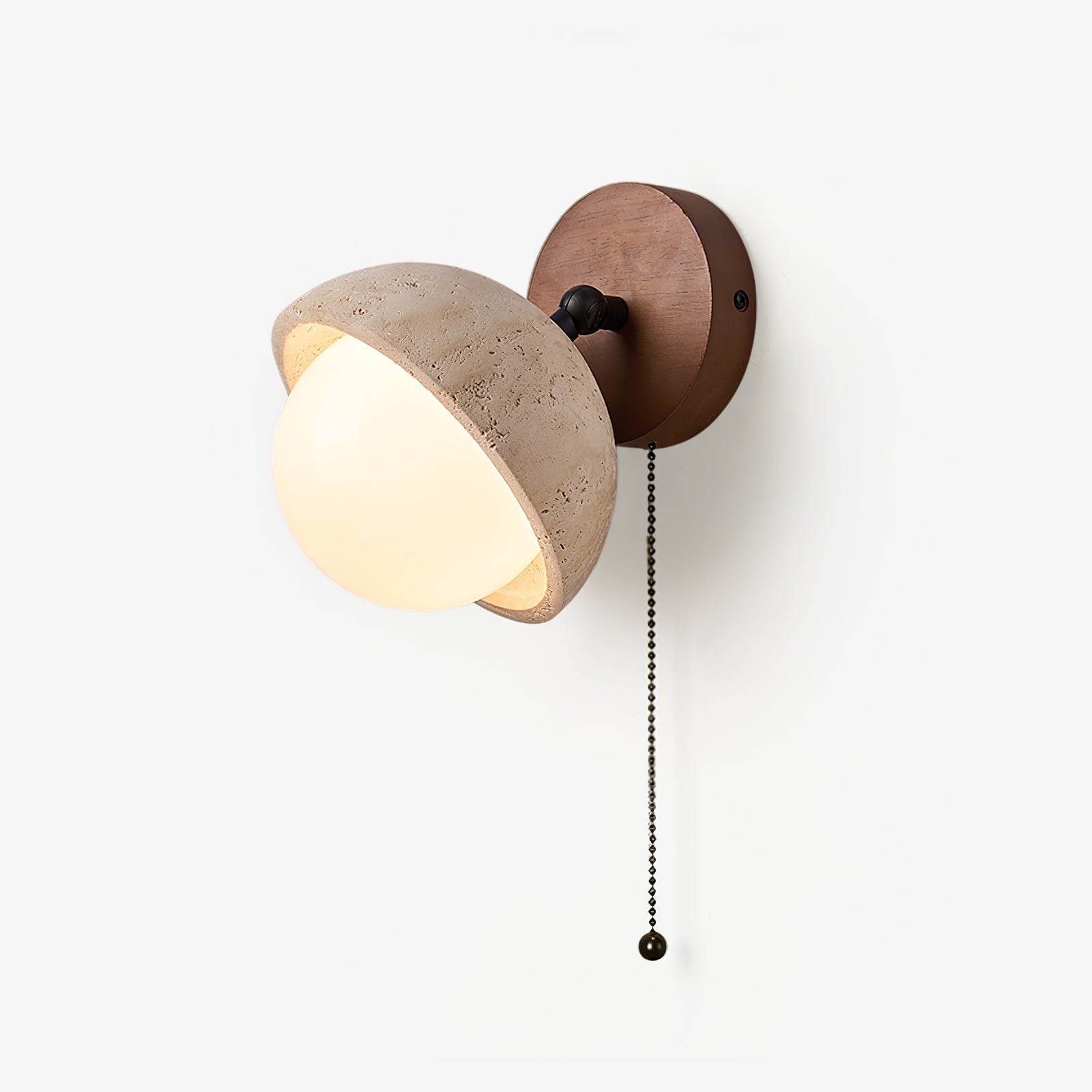 Avtale Arc-Shaped Travertine Wall Light - Letslighting