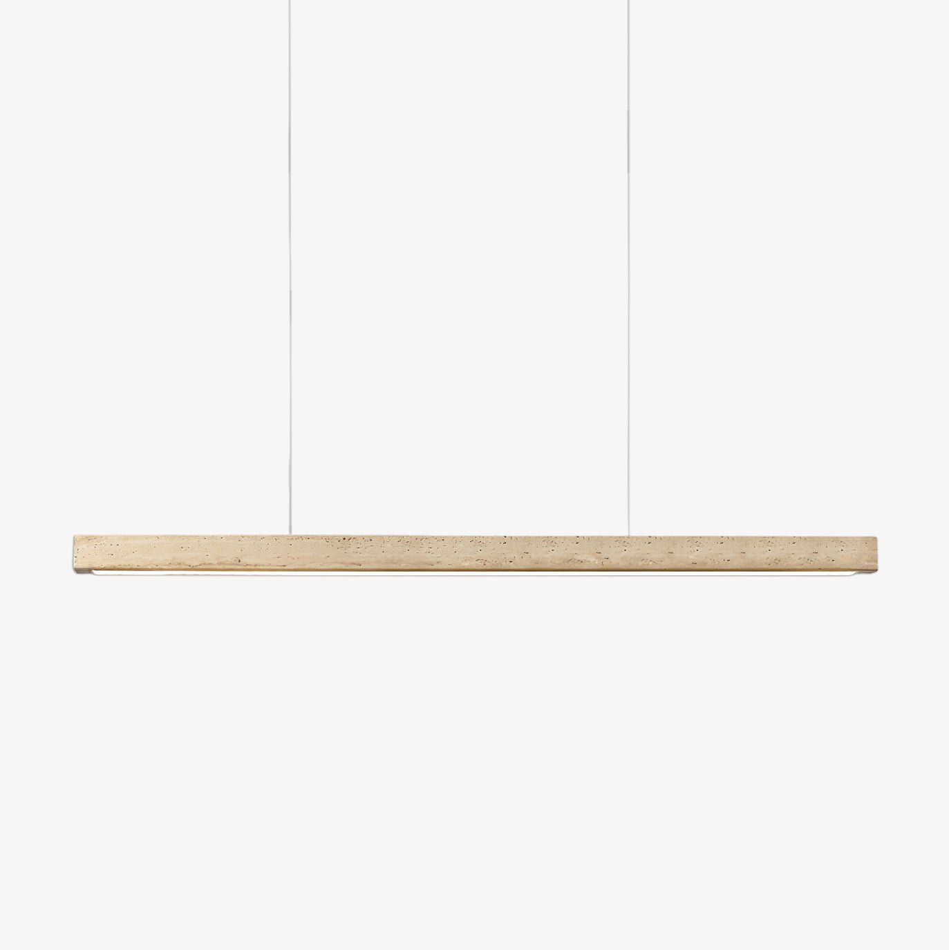 Imiror Minimalist Travertine Linear Pendant Light - Letslighting