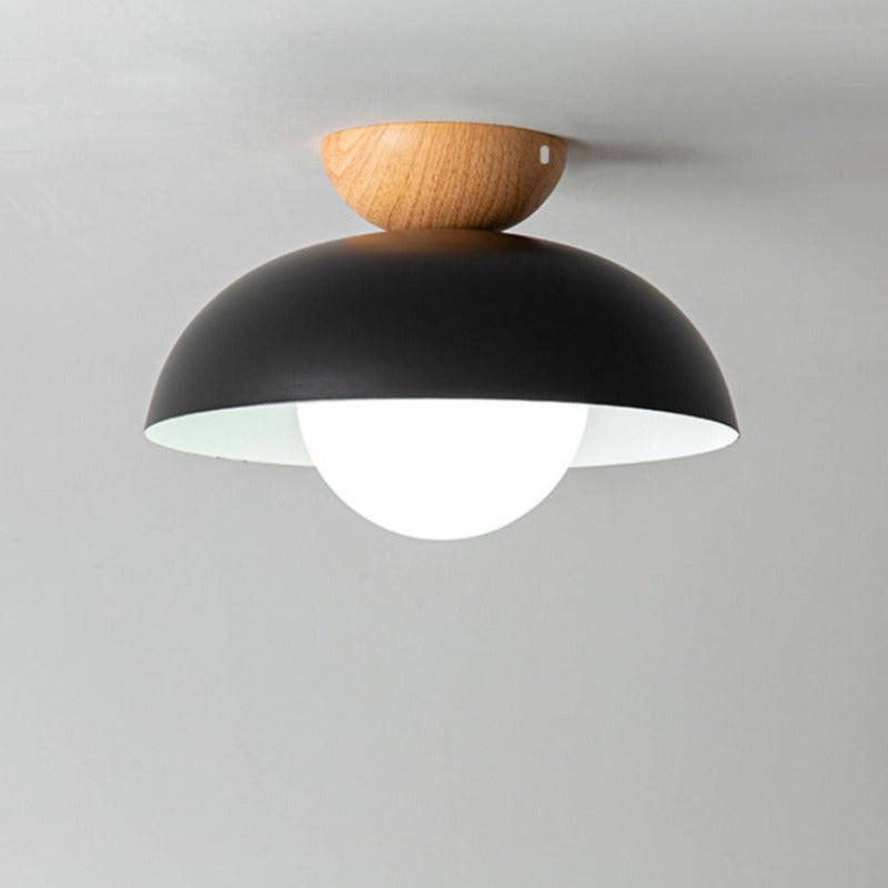 Muto Nórdica Lámpara Colgante Madera Metal Dormitorio Comedor