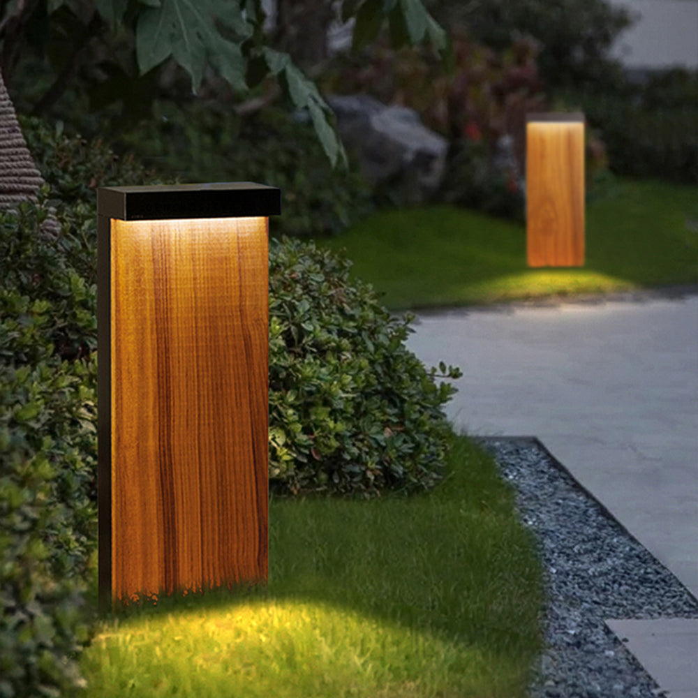 Ray Moderno Rectangular Cuadrado Metal Lámpara Exterior