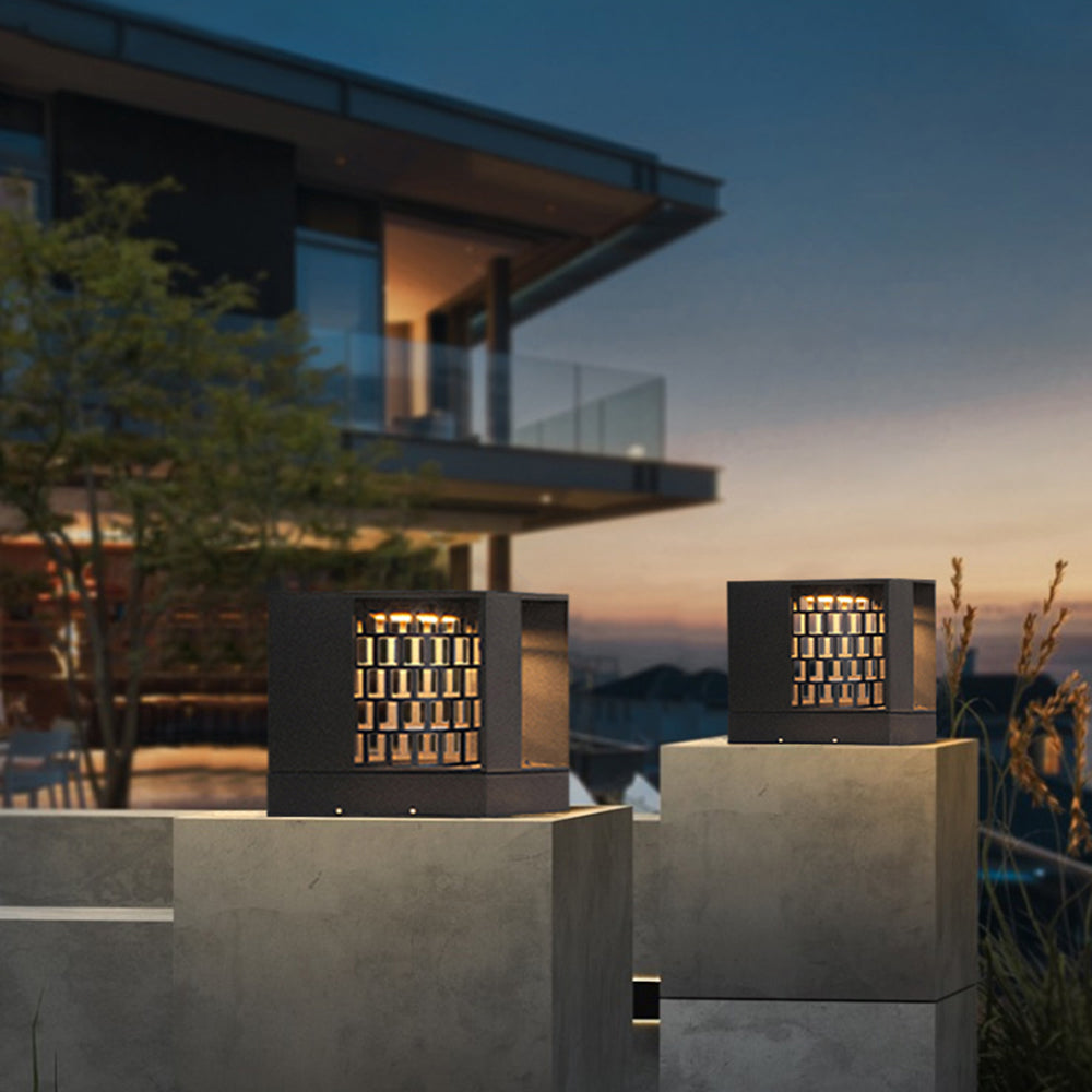 Ray Moderna Lámpara Exterior Metal Acrílico Patio
