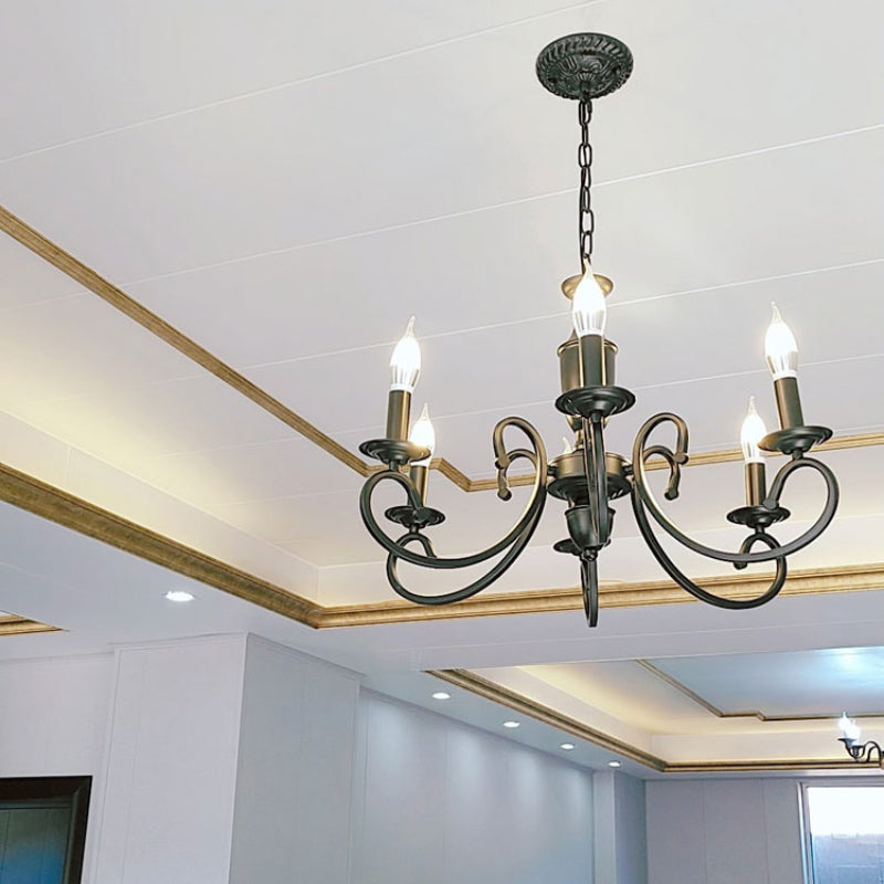 Silva Retro Metal Lámpara Colgante Dormitorio