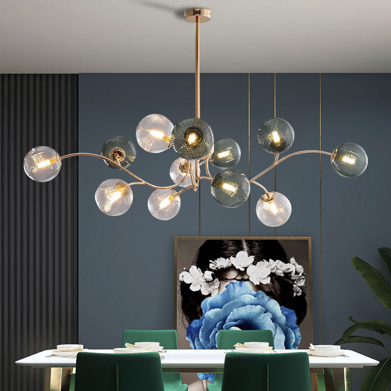 Valentina Moderna LED Lámpara Colgante Metal/Vidrio Salón/Comedor
