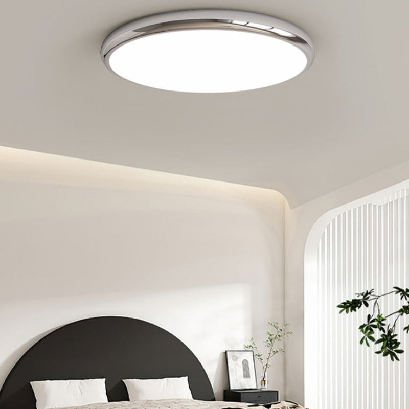 Muto Minimalista Círculo LED Lámpara de Techo Metal Acrílico Salón