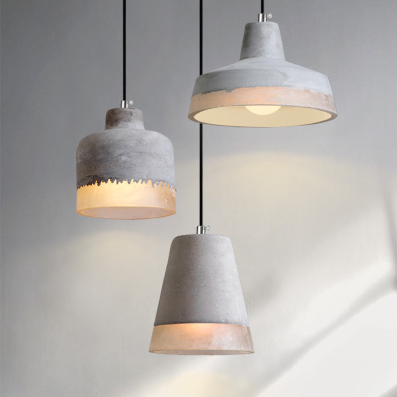 Avi Industrial LED Lámpara Colgante Cemento/Resina Bar Comedor
