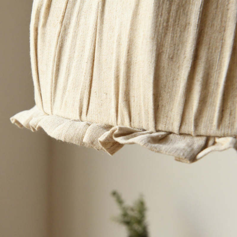 Nordic Lámpara Colgante Vintage Japonesa Tela Dormitorio
