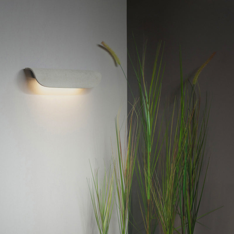 Auer Moderno Flexión Metal LED Aplique de Pared Exterior Negro/Blanco
