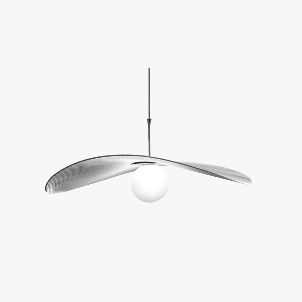 Ritta Moderna Diseño Metal/Tela Lámpara Colgante Blanca/Azul