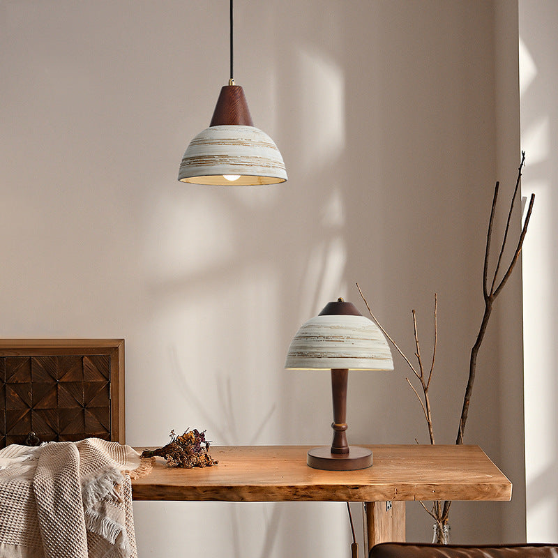 Muto Nórdico LED Lámpara Colgante Metal/Cerámica/Madera Dormitorio