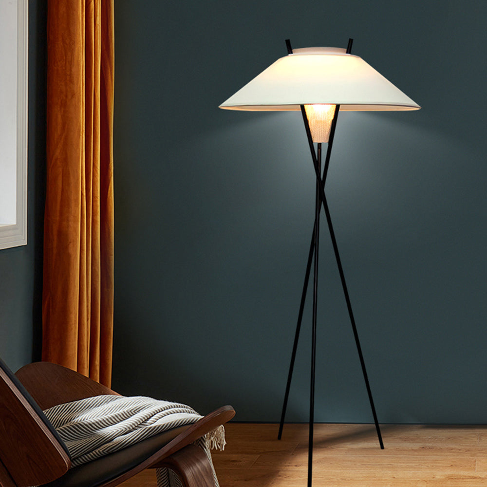 Carins Moderna Minimalista Metal/Tela LED Lámpara de Pie