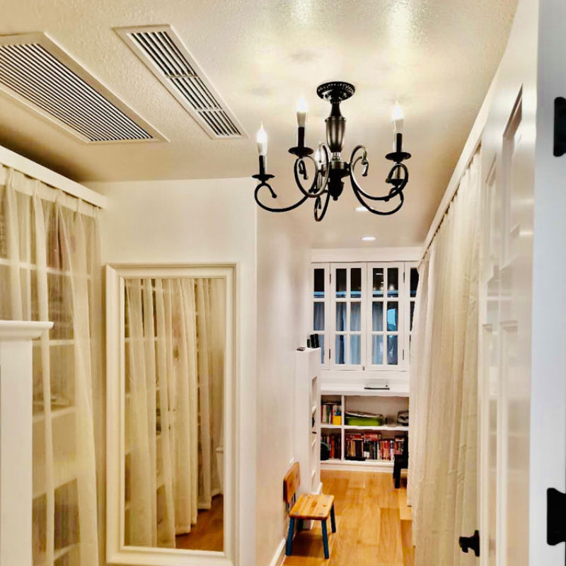 Silva Retro Metal Lámpara Colgante Dormitorio