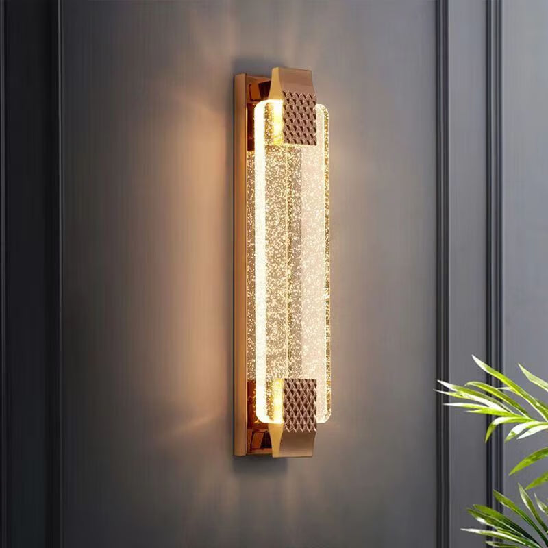 Arisha Moderno Aplique De Pared Interior Metal/Vidrio Salón/Comedor