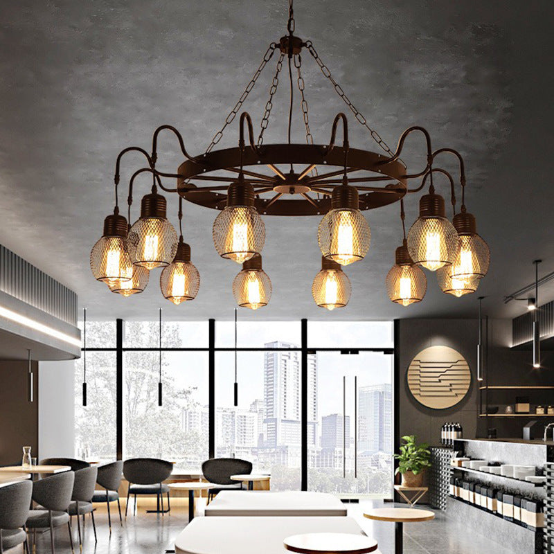 Silva Industrial LED Lámparas de araña Metal/Vidrio Comedor/Dormitorio