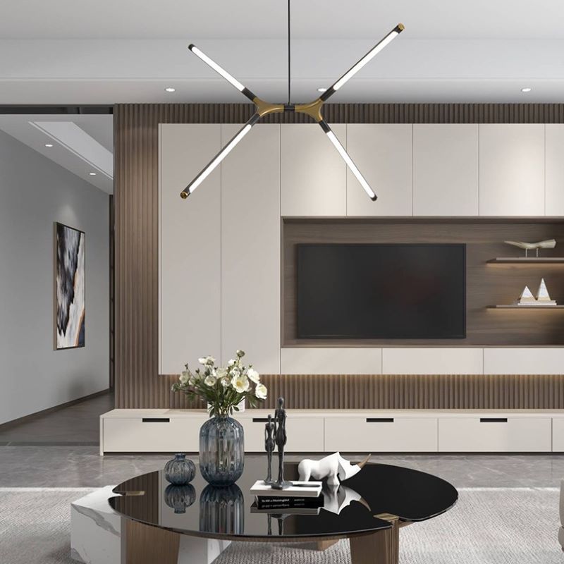 Arisha Creativo Metal Acrílico Acrílico Lámparas de Araña Salón Dormitorio