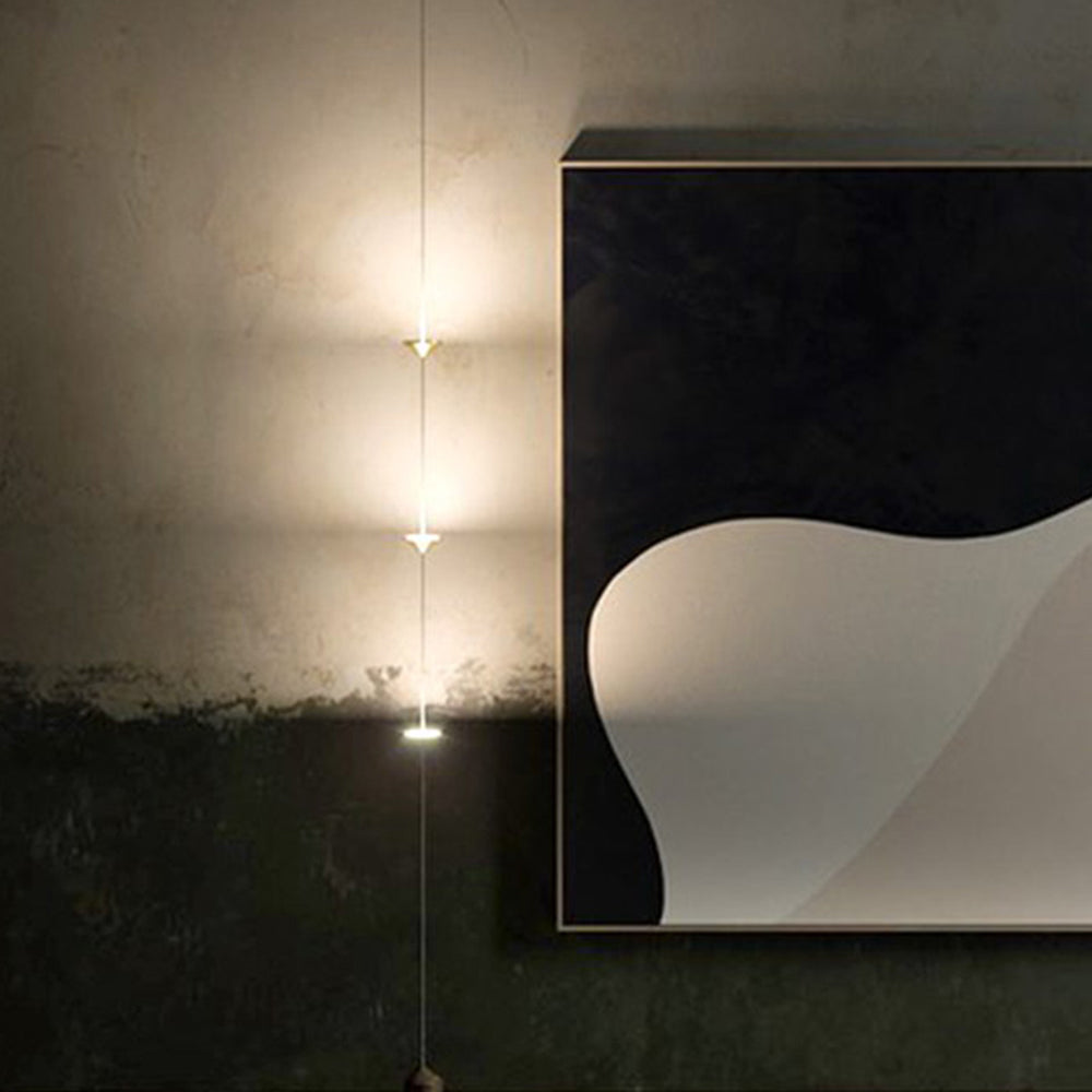 Edge Minimalista Lineal Metal/Acrílico Lámpara de Pie Oro