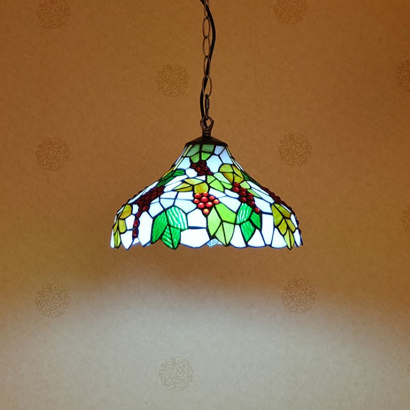 Tiffany Diseñador Lámpara Colgante Multicolor Metal Vidrio Salón/Cocina