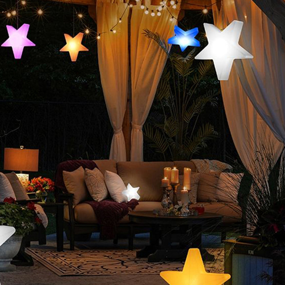 Ray Decorativa Estrella Acrílica Lámpara De Pie Exterior