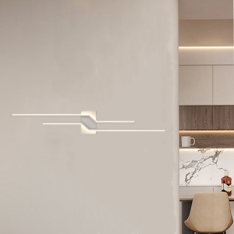Alana Aplique de Pared Minimalista Negro/Blanco Baño