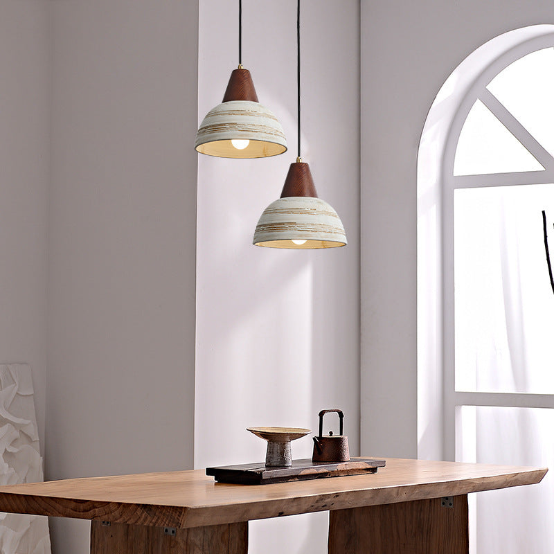 Muto Nórdico LED Lámpara Colgante Metal/Cerámica/Madera Dormitorio