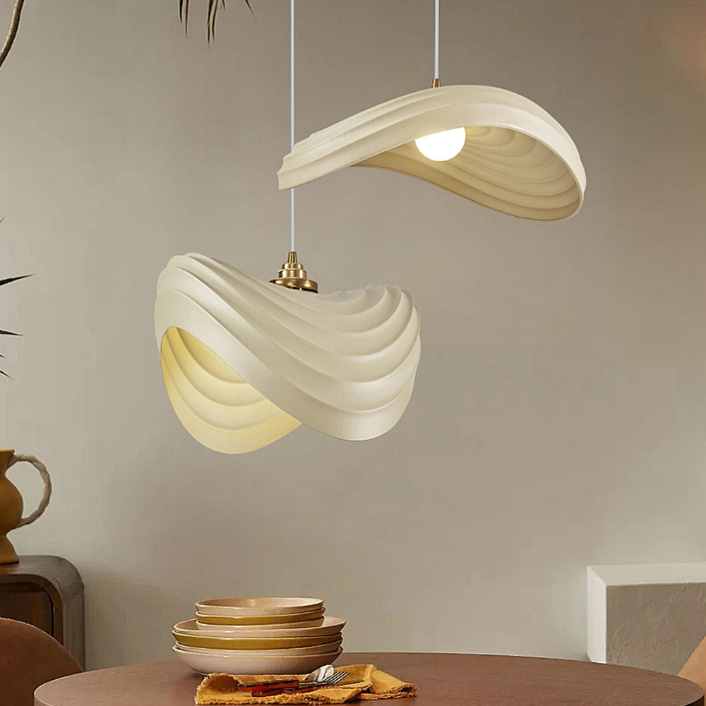Ritta Nórdica Geométrica Metal/Resina LED Lámpara Colgante Blanca