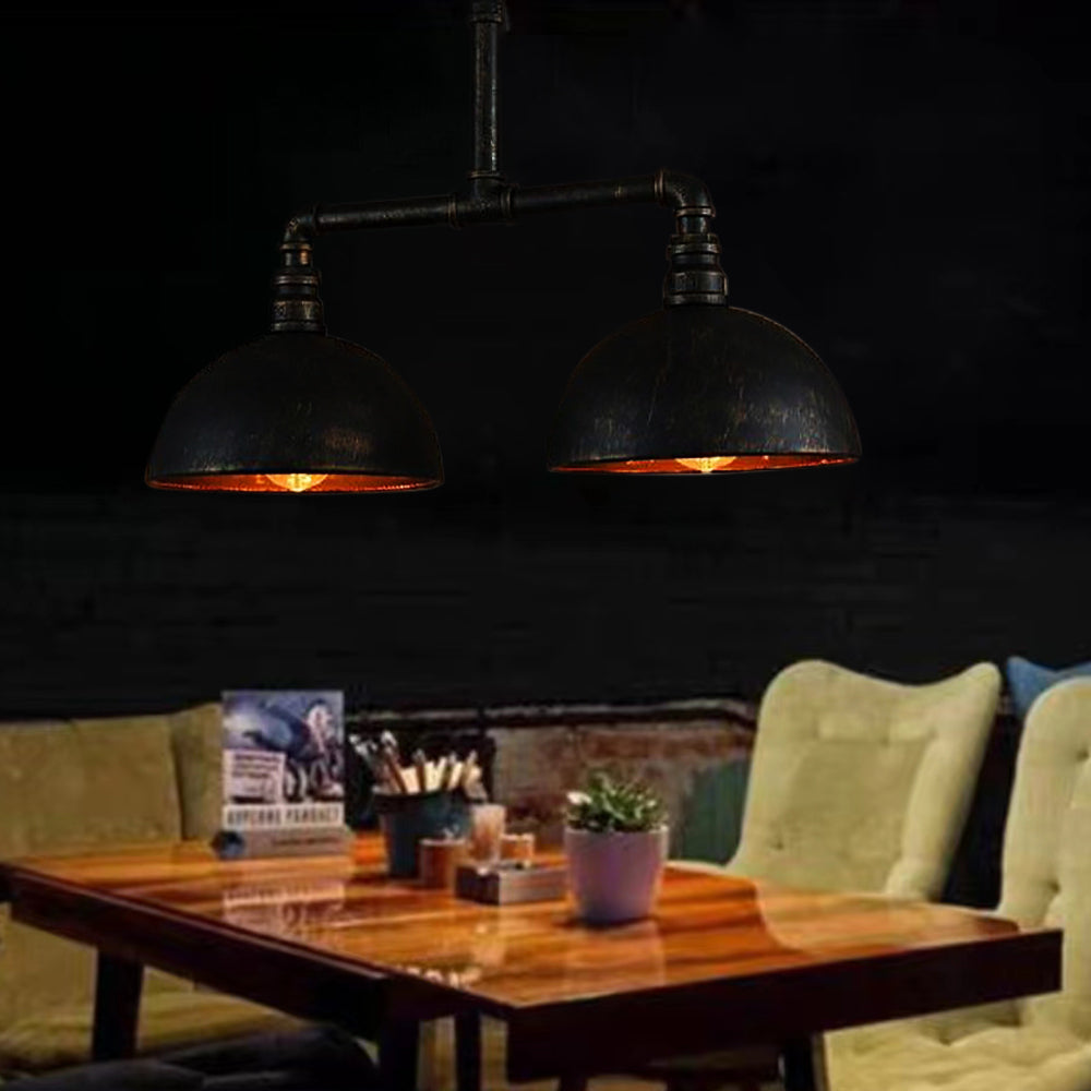 Silva Retro Rural Industrial Metal  Lámpara Colgante Negra