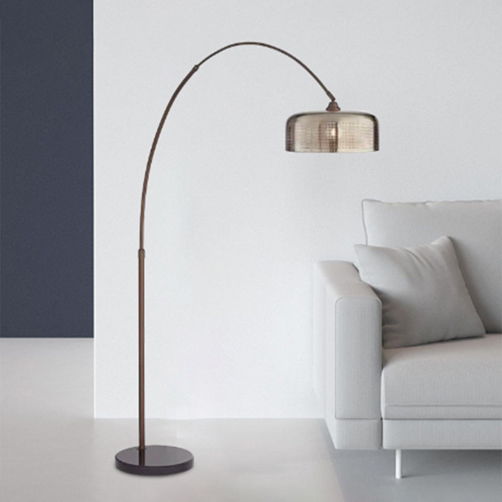 Mira Moderna Minimalista Metal Curva Lámpara de Pie Negra