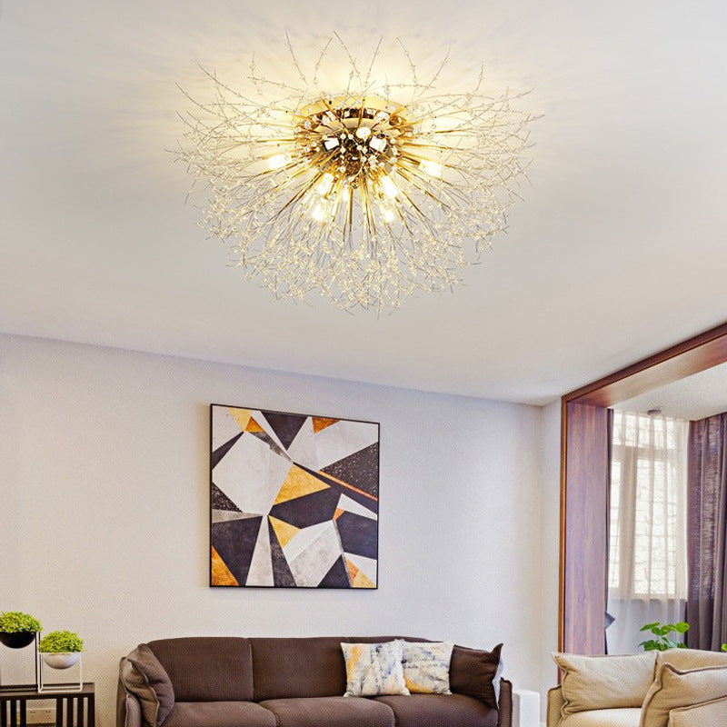 Arisha Vintage LED Luz de Techo Metal Oro Dormitorio Sala de Estar