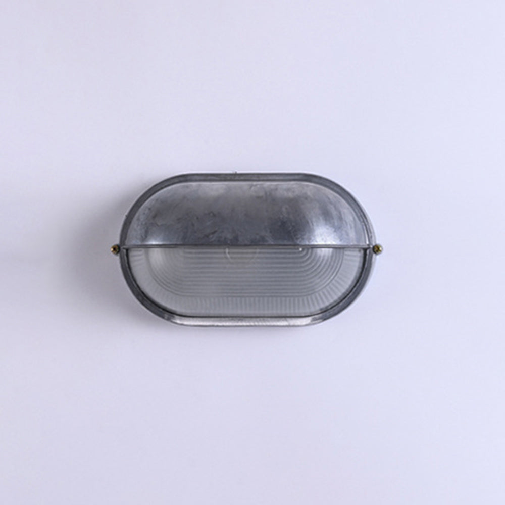 Ray Moderno Bola Estanco Aplique de Pared Exterior Plata/Oro