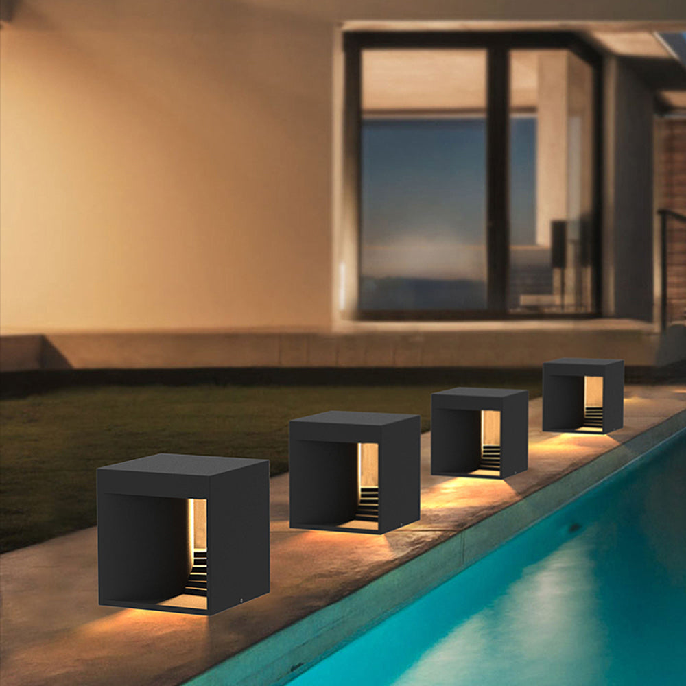 Ray Minimalista Rectangular Cuadrado Lámpara Exterior