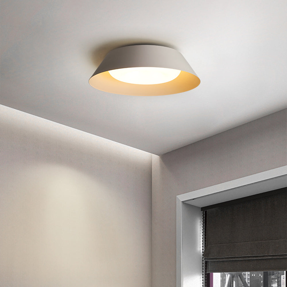 Arisha Moderna Redonda Metal LED Lámpara de Techo Blanco