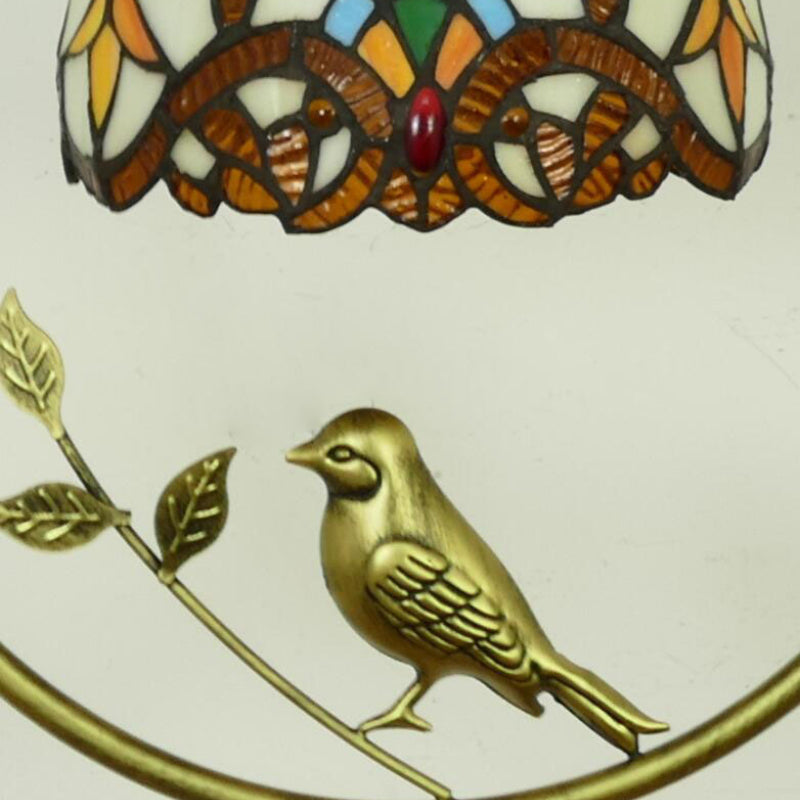 Tiffany Casa Rural Acrílico Lámpara Colgante Metal Vidrio Dormitorio