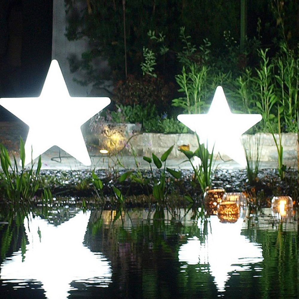 Ray Decorativa Estrella Acrílica Lámpara De Pie Exterior