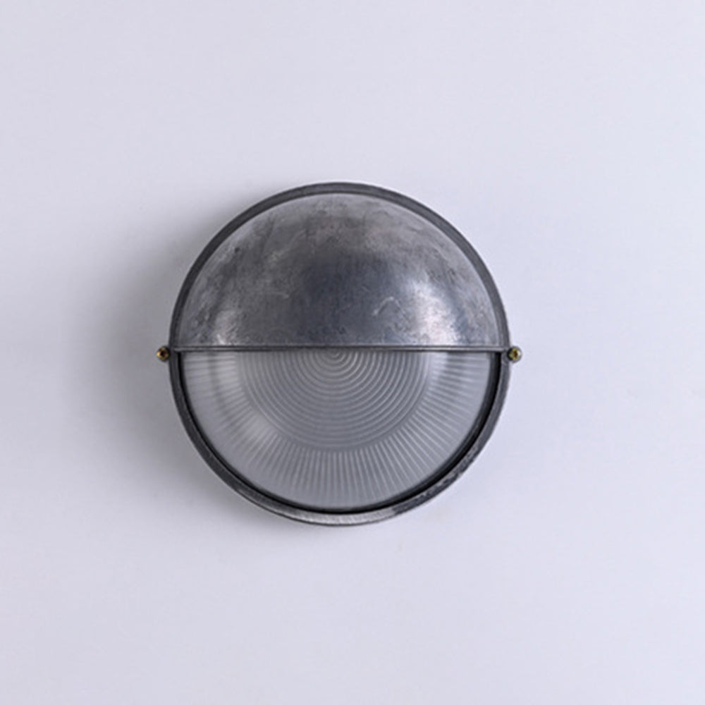 Ray Moderno Bola Estanco Aplique de Pared Exterior Plata/Oro