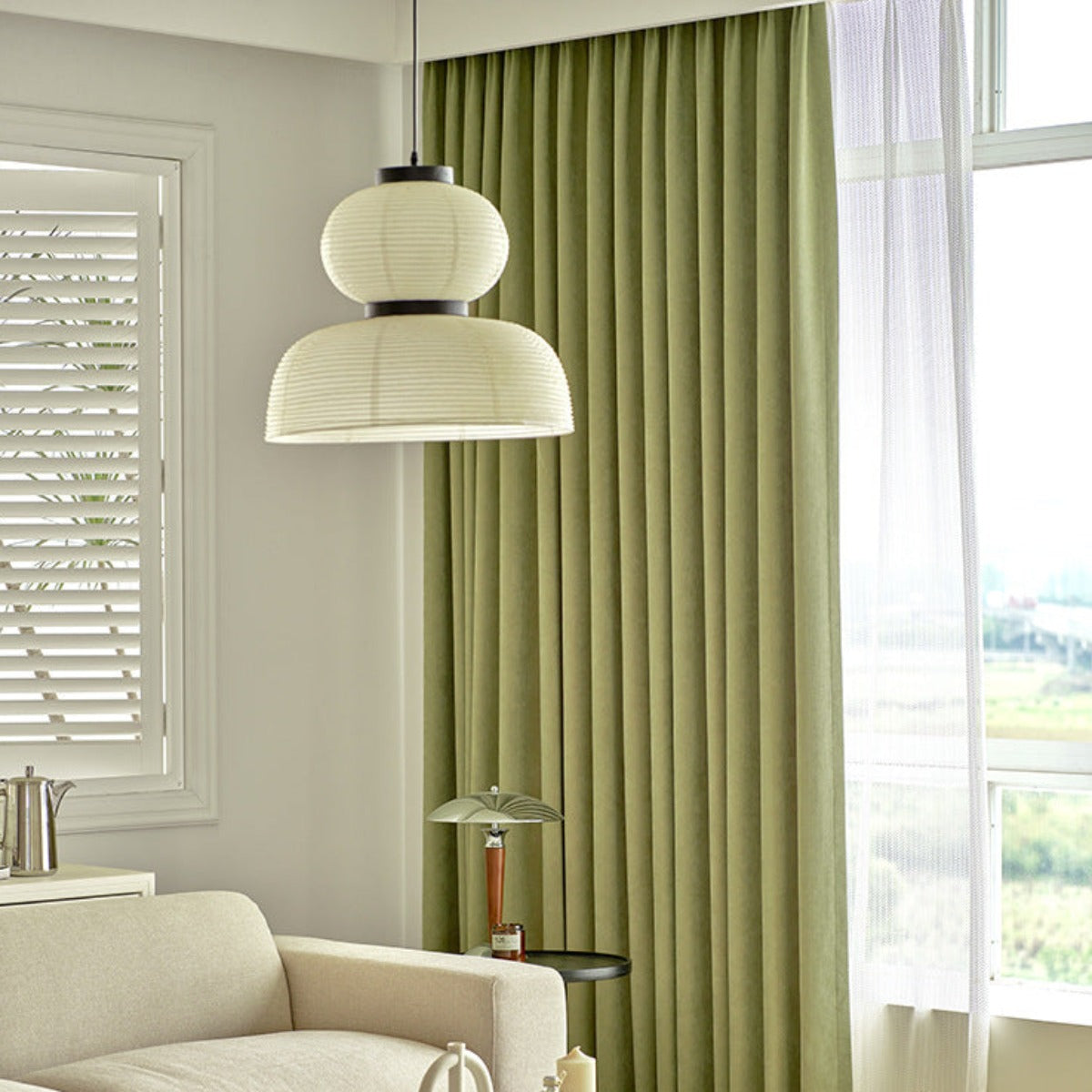 Ritta Moderna Decorativa Tale/Metal Lámpara Colgante Beige/Blanca