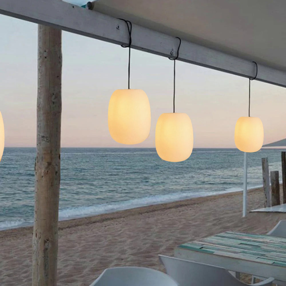 Ray Retro Linterna Metal Lámpara Colgante Impermeable Exterior