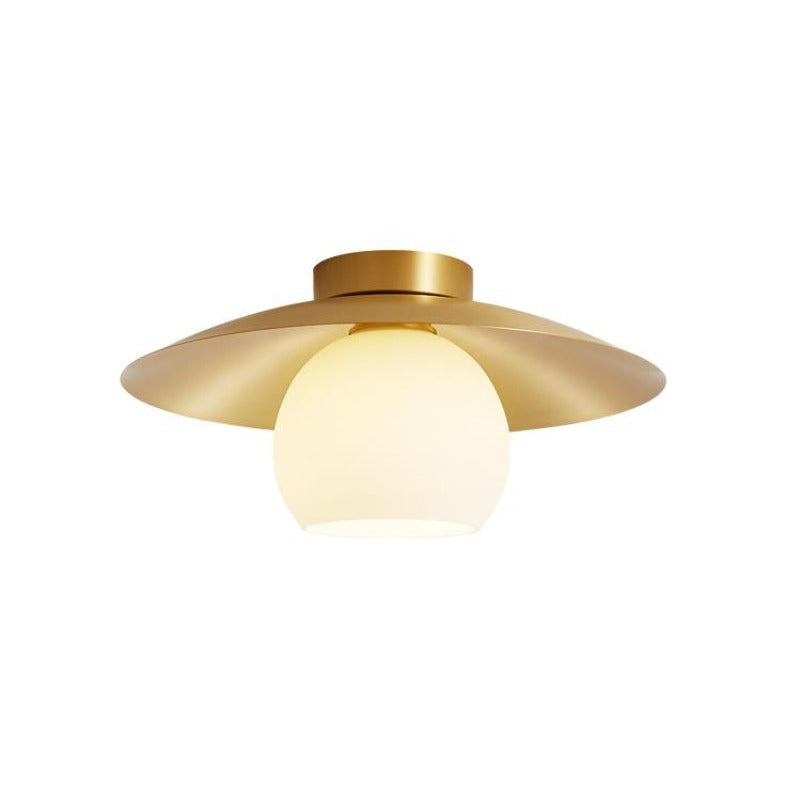 Arisha Nórdico Retro LED Lámpara de Techo Metal Vidrio Dormitorio