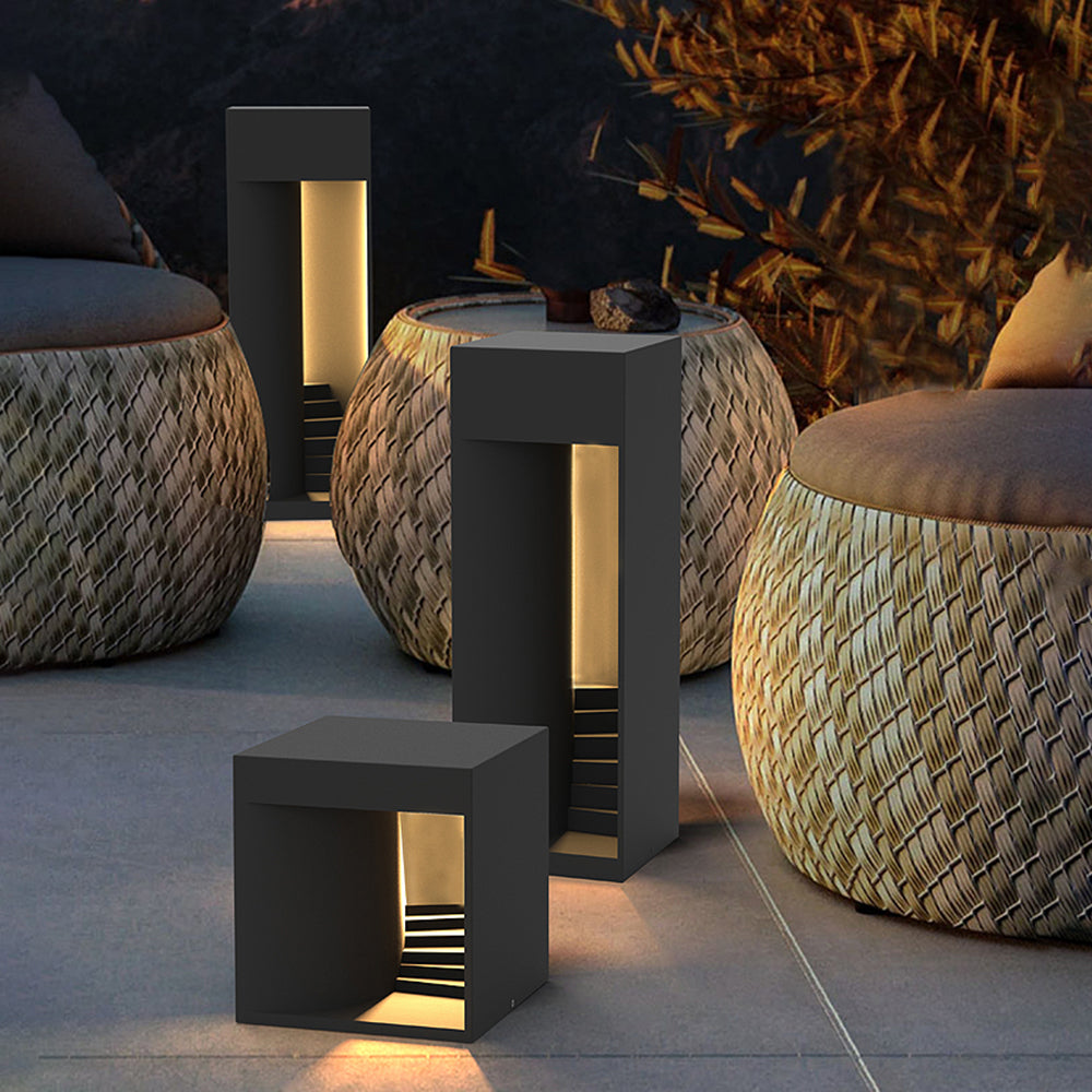 Ray Minimalista Rectangular Cuadrado Lámpara Exterior