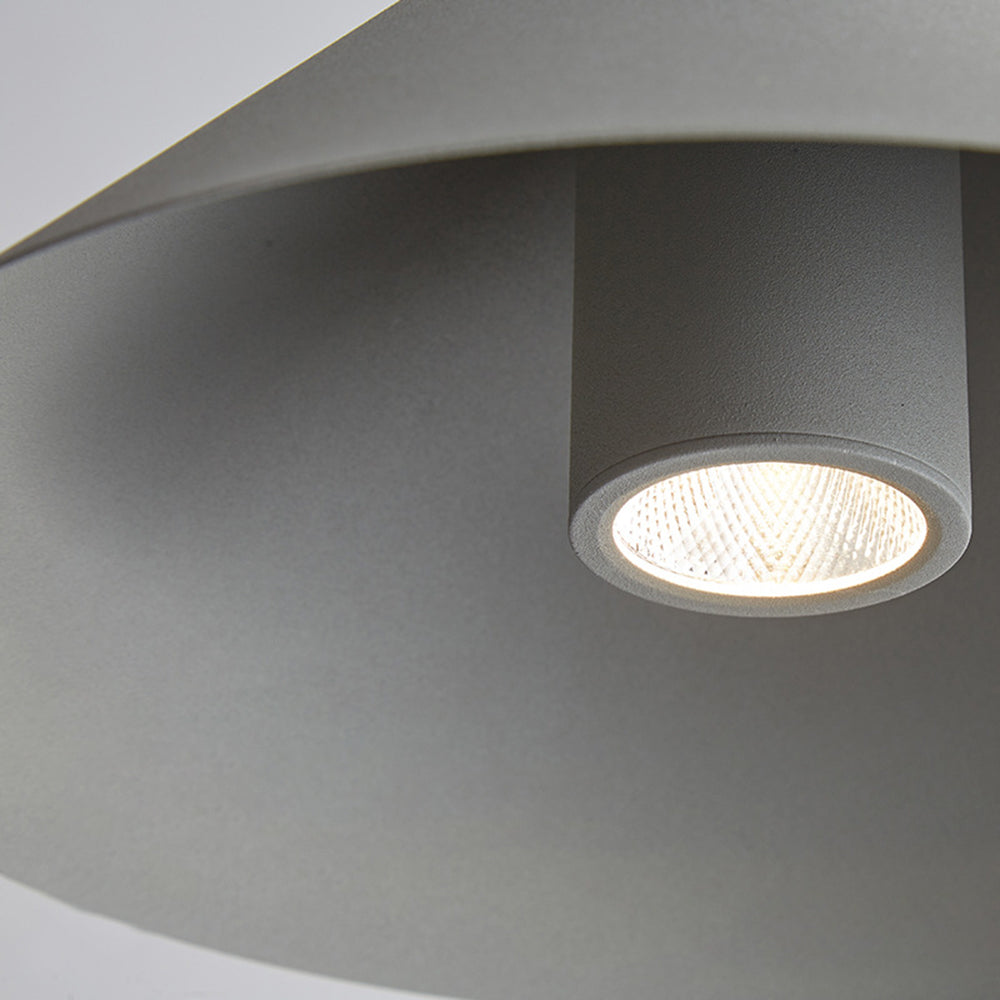 Arisha Minimalista Cónica Metal Lámpara Colgante Gris