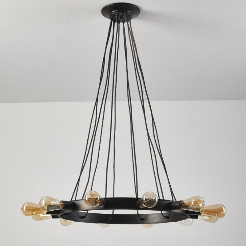 Silva Retro LED Lámparas de Araña Marrón Metal Salón/Bar/Comedor