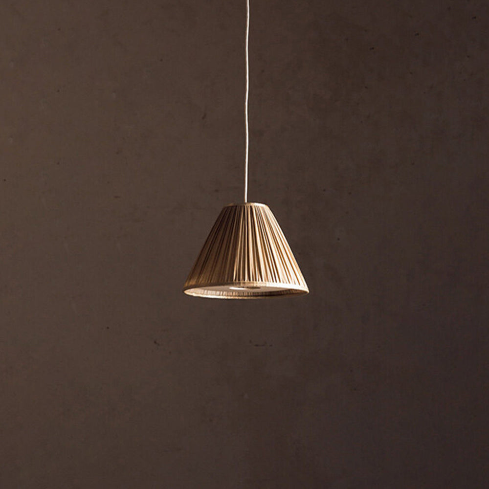 Ritta Vintage Minimalista Metal/Tela Lámpara Colgante Marrón