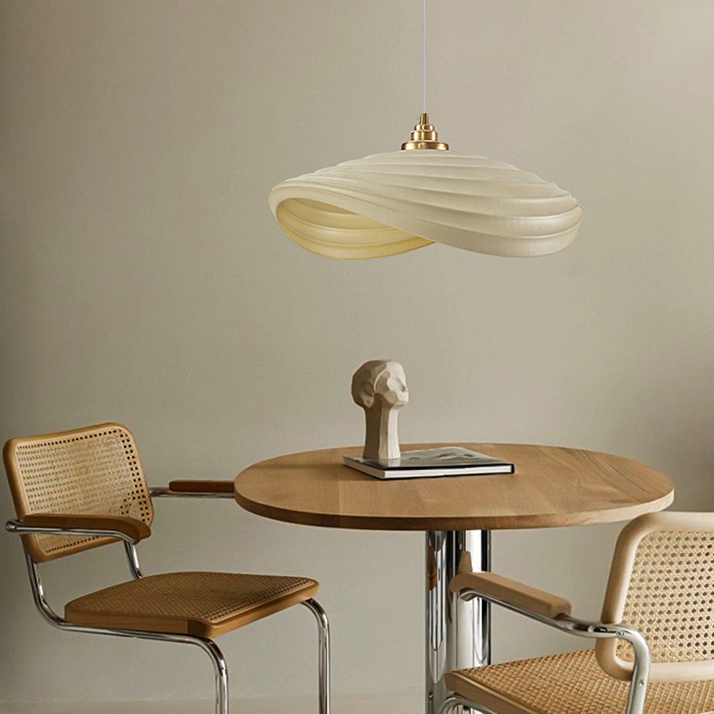Ritta Nórdica Geométrica Metal/Resina LED Lámpara Colgante Blanca