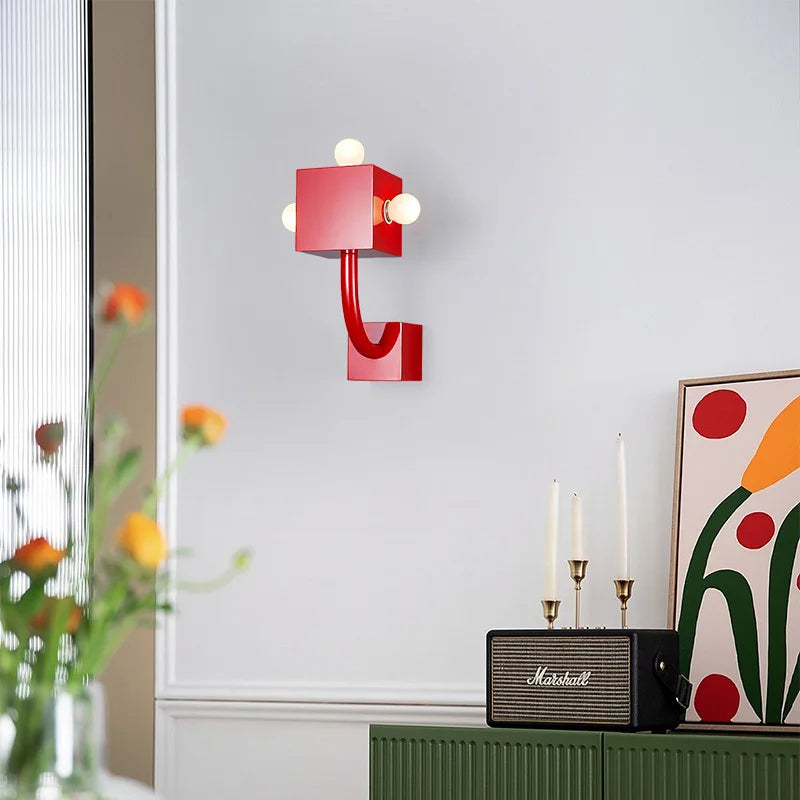 Aria Moderno Industrial LED Aplique de Pared Metal Salón Dormitorio