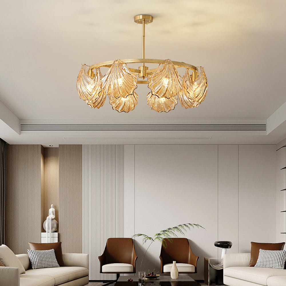 Arisha Moderna Anular Metal /Cristal Lámpara Colgante Negra/Oro