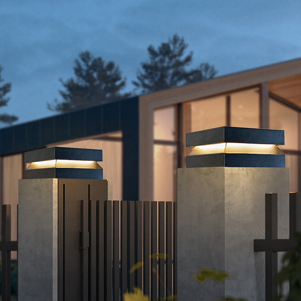 Ray Lámparas Solares de Exterior Metálicas Cóncavas
