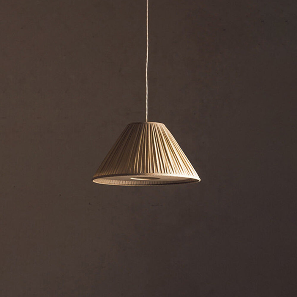 Ritta Vintage Minimalista Metal/Tela Lámpara Colgante Marrón