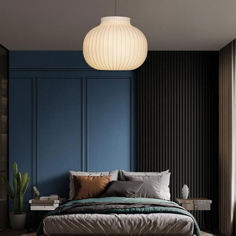 Ritta Moderna Minimalista Metal/Tela Lámpara Colgante Blanca