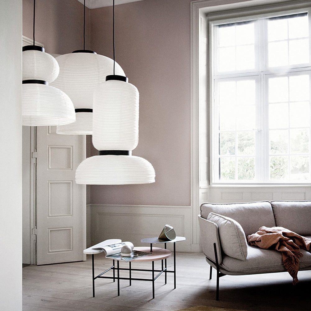 Renée Moderna MInimalista DIseño Metal/Seda Artificial Lámpara Colgante Blanco
