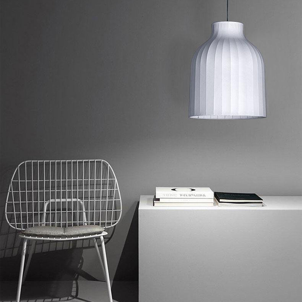 Ritta Moderna Minimalista Metal/Tela Lámpara Colgante Blanca